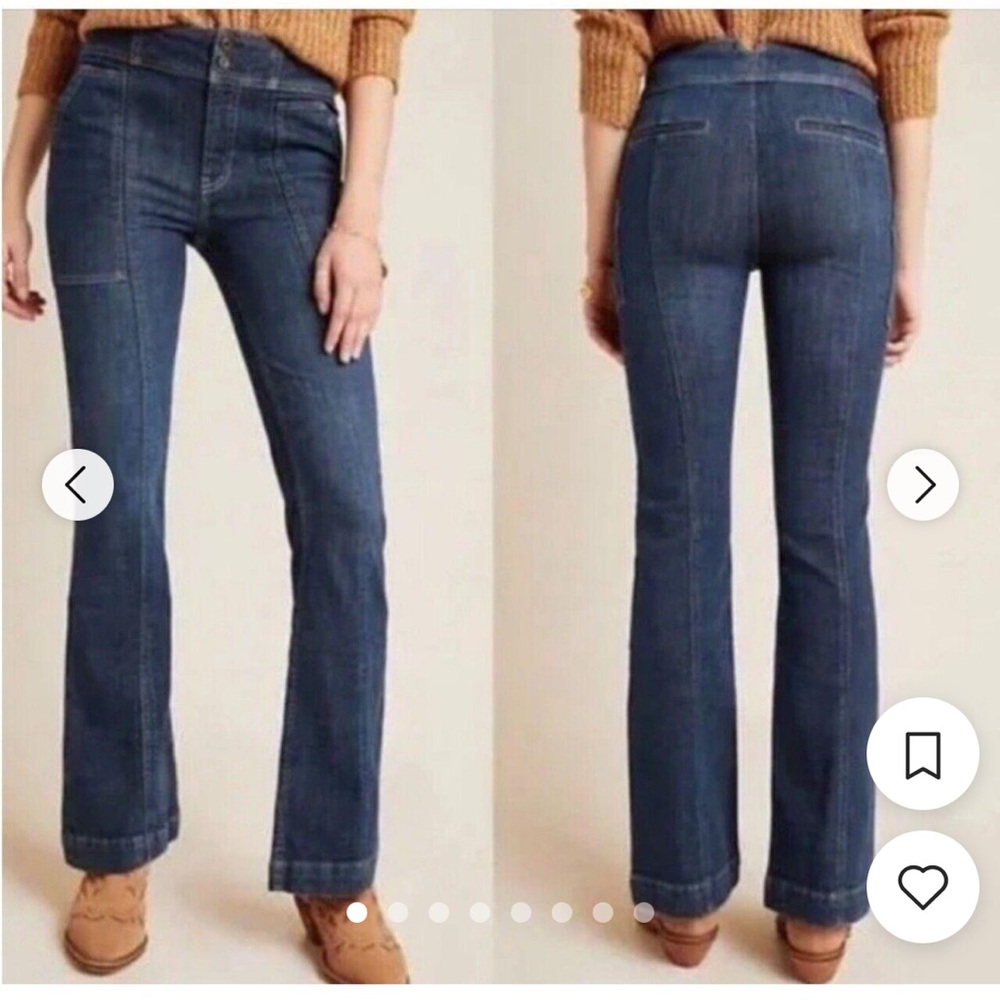 Anthropology high rise bootcut jeans